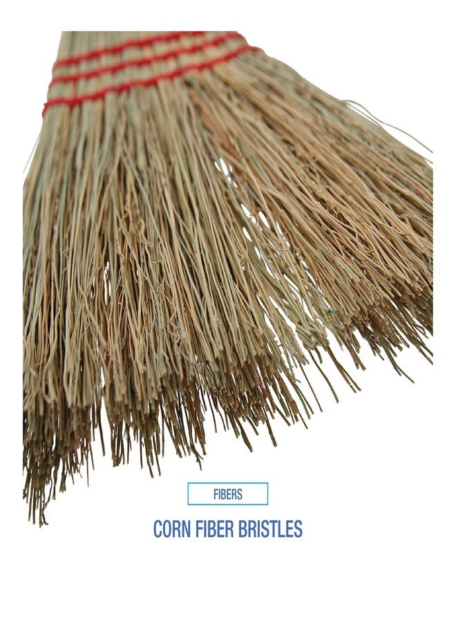 Boardwalk Corn Fiber Lobby/toy Broom, Corn Fiber Bristles, 39" Overall Length, Red - Image 5