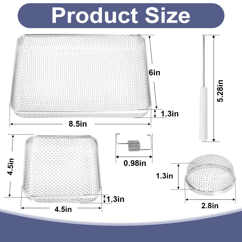 Wadoy RV Furnace Vent Screen for Water Heater Vent Cover, RV Bugs Screen, Flying Insect Screen, Stainless Steel Mesh with Installation Tool - Image 2