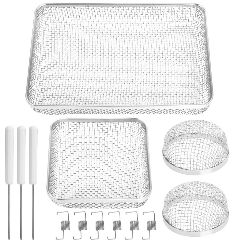 Wadoy RV Furnace Vent Screen for Water Heater Vent Cover, RV Bugs Screen, Flying Insect Screen, Stainless Steel Mesh with Installation Tool - Image 1