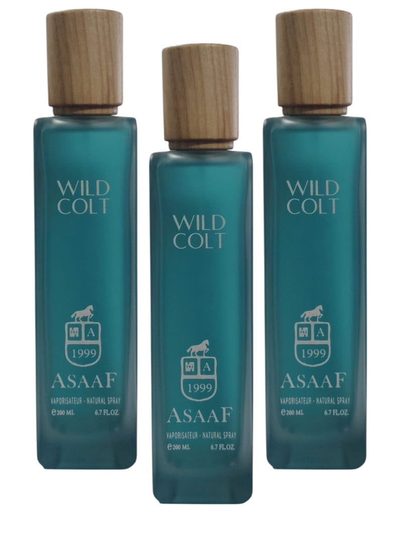 ASAAF Wild Colt EDP 3 * 200ml - Image 3