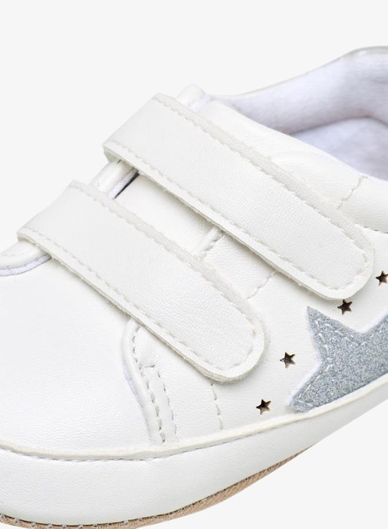 Barefeet Booties With Hook & Loop Closure, Star Embellishment - Image 4