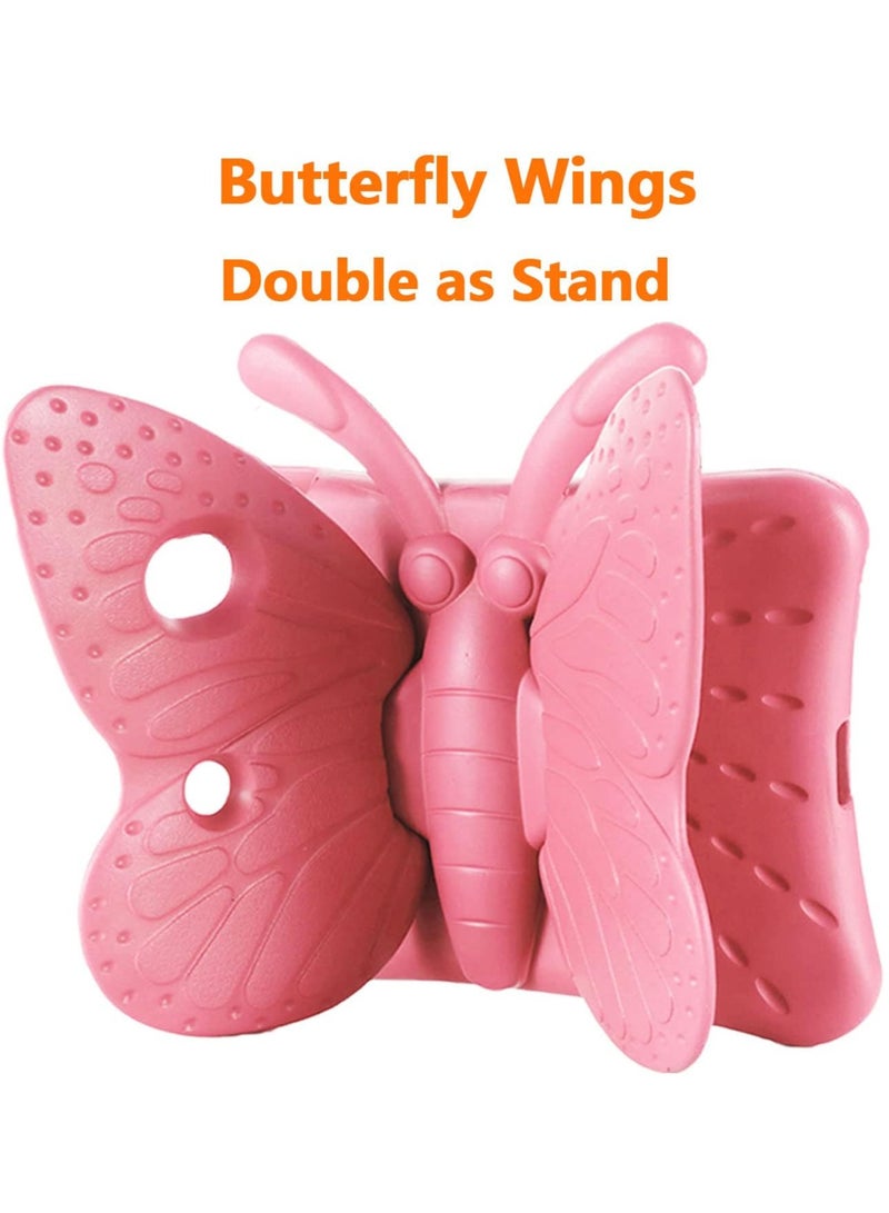 ELTRAZONE iPad 9th/8th/7th Generation Kids Case - Cute Butterfly Shockproof EVA Foam Super Protection Stand Cover for iPad 10.2" (2021, 2020, 2019) and iPad Air 3/Pro 10.5" - Pink - Image 4