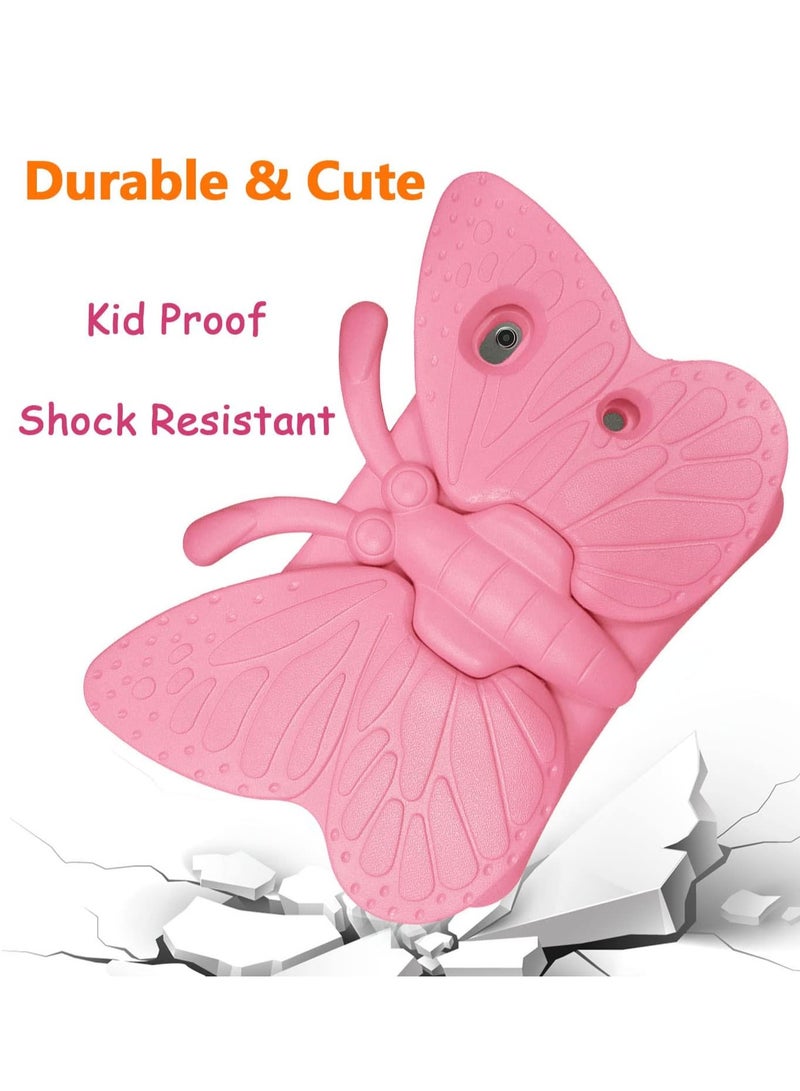 ELTRAZONE iPad 9th/8th/7th Generation Kids Case - Cute Butterfly Shockproof EVA Foam Super Protection Stand Cover for iPad 10.2" (2021, 2020, 2019) and iPad Air 3/Pro 10.5" - Pink - Image 5