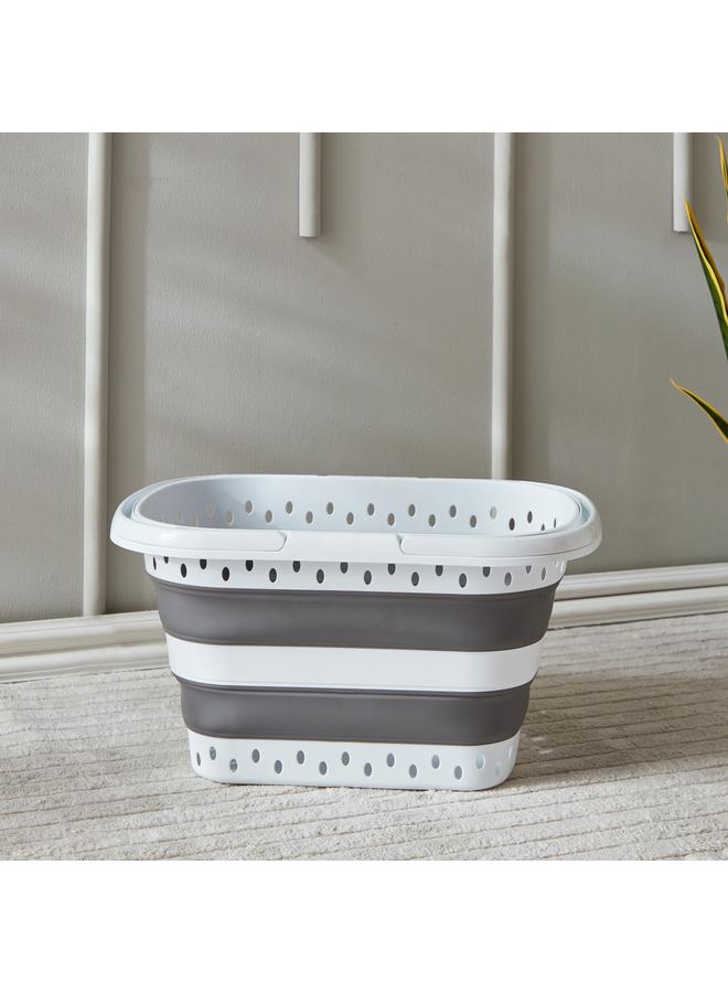 Home Box Collapsible Space Saving Laundry Basket With Handles 32 L - Image 2