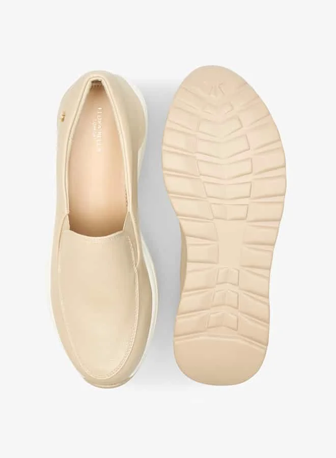 فلورا بيلا من شو إكسبرس Women Solid Slip-On Loafers with Platform Heels