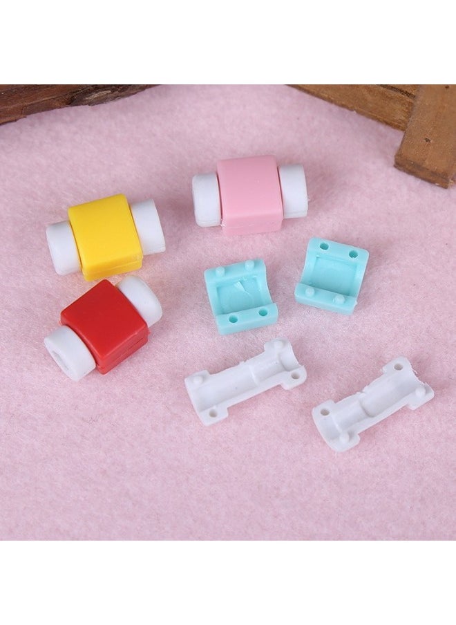 Generic - A Large Supply Of Candy-colored Mobile Phone Computer Data Cable Protector Universal Headset Charging Cable Apple-Color:White (bulk Without Packaging) (apple) - Image 1