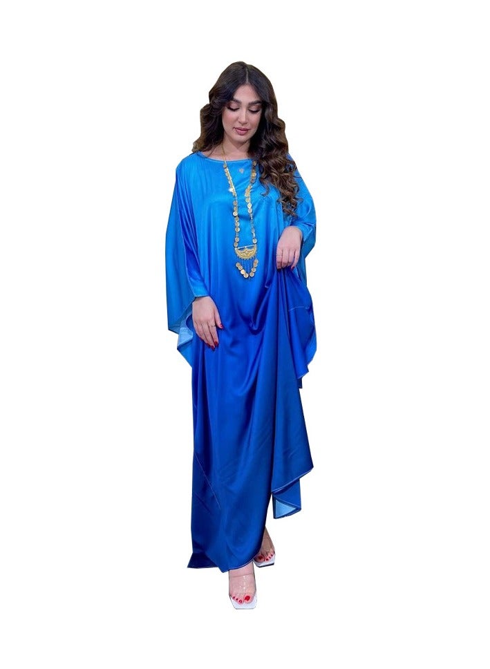 RnMoMo abaya Muslim dress modest coat Fashionable soft light forged bat robe  - Image 1