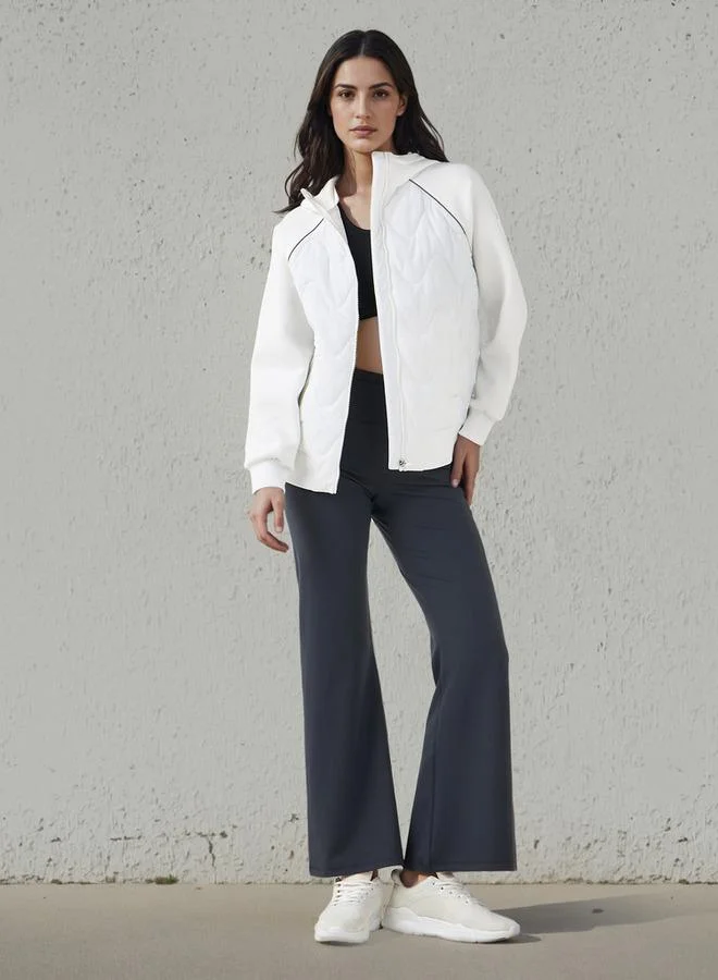 ADOT by Splash Women Hybrid Hooded Puffer Jacket