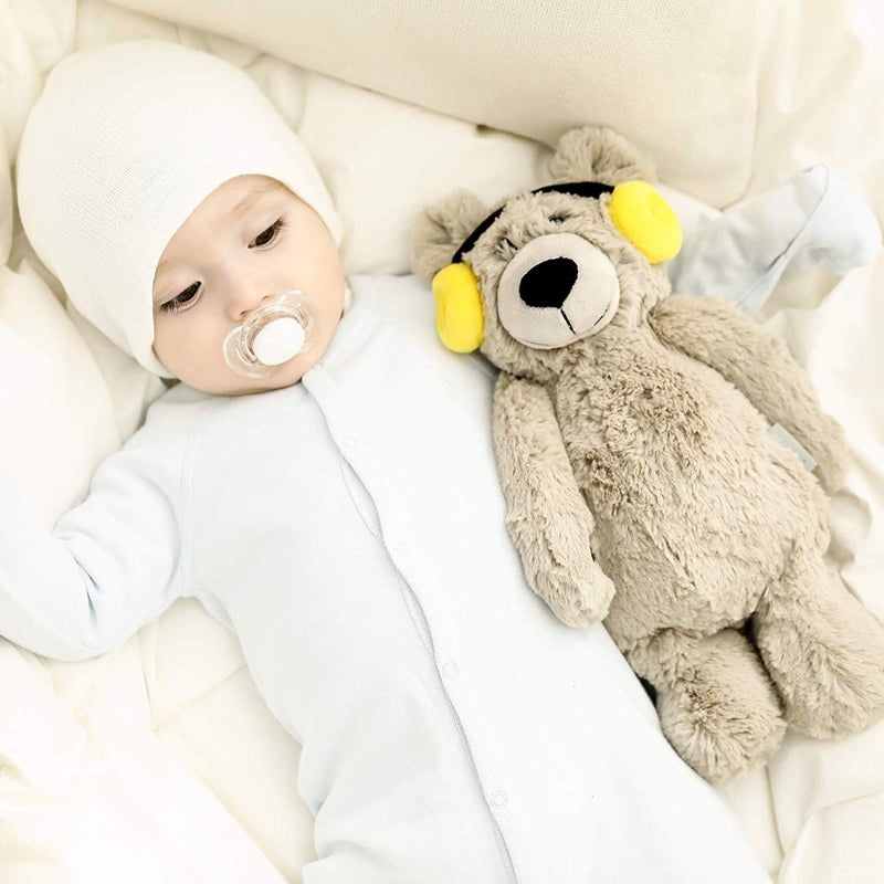 BEREST Baby Sleep Soother Cry Activated Sensor Toys, Heartbeat Bear for Babies, Plush Stuffed Animal for Newborn Infants, Babies Toy Vibrating with Mom’s Heartbeat,Baby Shower Gifts for Boys and Girls - Image 3