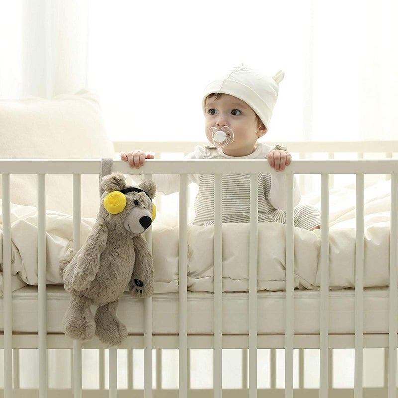 BEREST Baby Sleep Soother Cry Activated Sensor Toys, Heartbeat Bear for Babies, Plush Stuffed Animal for Newborn Infants, Babies Toy Vibrating with Mom’s Heartbeat,Baby Shower Gifts for Boys and Girls - Image 2