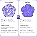 DYRDM Magnetic Fidget Sphere 12 PCS 200 Combinations with Magnet Blocks Magnetic Fidget Toys Sensory Balls Desk Toys for Adults Teens 14 Stress Relief Gift Stocking Stuffers Light Purple - Image 4