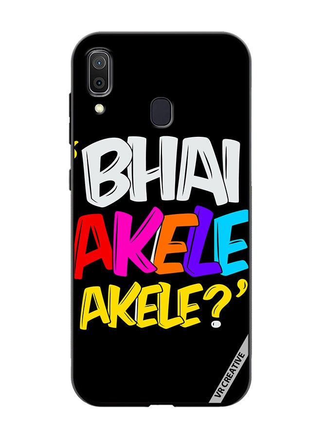 VR CREATIVE Protective Case Cover For Samsung Galaxy A30 Bhai Akele Akele Design Multicolour - Image 1