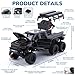 FRJV Pickup Truck Toy 124 Diecast Trucks Mammoth Model Car KitsMetal Toy Truck Suitable for Kids and Car CollectionPull Back Cars with Light and SoundTrucks for Kids Ages 48Black - Image 4