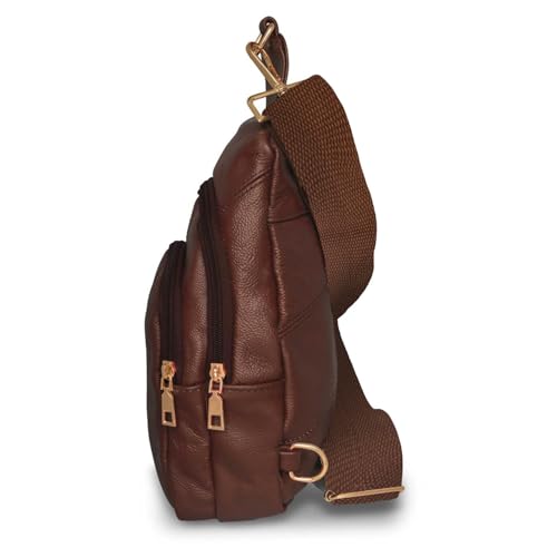 Krediz Sling Bag for Women – Versatile leather sling bag for women, For Travel & Outdoor Activities, Adjustable Strap - Image 3
