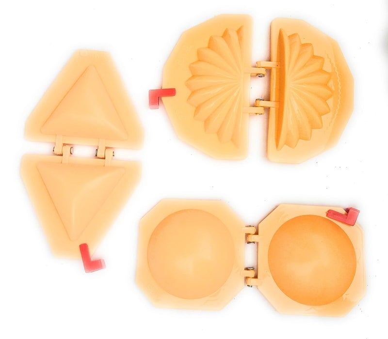 DiBha DiBha Plastic Gujiya Kachori and Samosa MouldMoldSanchaDumpling Maker Kitchen Molds for Festivals Pack of 3 6 cm Lenth8 cm Width 4 cm Depth  - Image 2