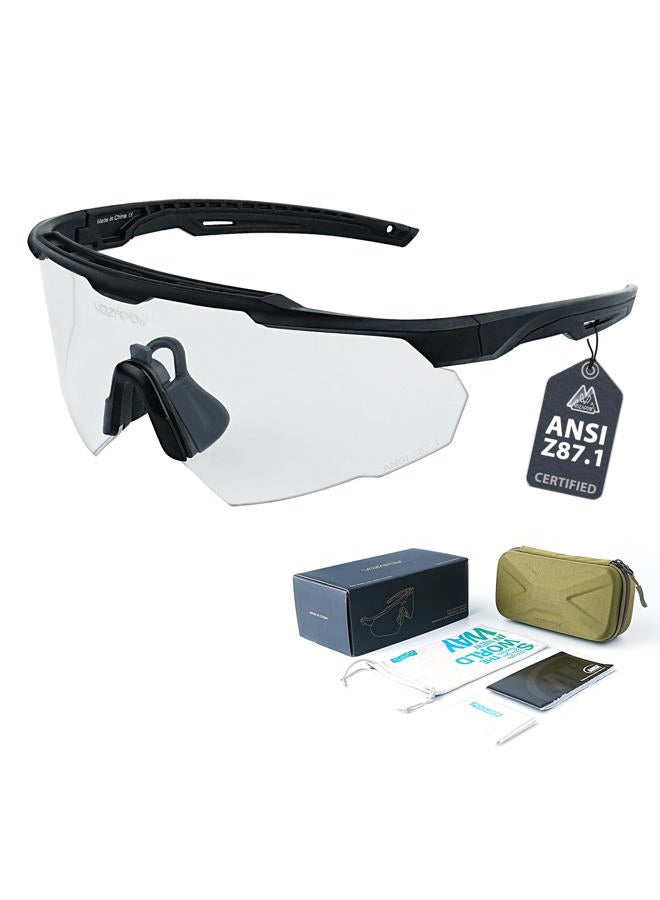 VOZAPOW Shooting Glasses Anti Fog with High Definition Lenses, ANSI Z87.1 Certified Tactical Safety Glasses for Men Women - Image 1