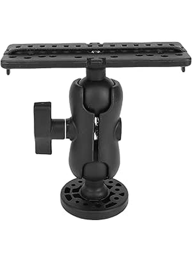 Universal ABS Fish Finder Mount Base with 360 Degree Rotation and 4 Screws for Kayaks Boats - Image 1