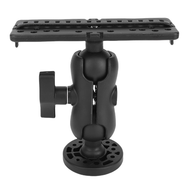 Universal ABS Fish Finder Mount Base with 360 Degree Rotation and 4 Screws for Kayaks Boats - Image 2