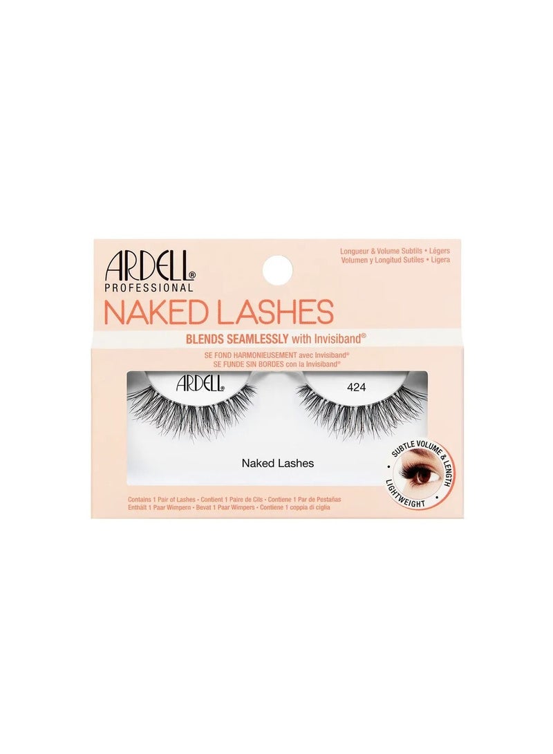 أرديل رموش Ardell Naked Lashes 424 | مظهر طبيعي خفيف الوزن | رموش صناعية مريحة