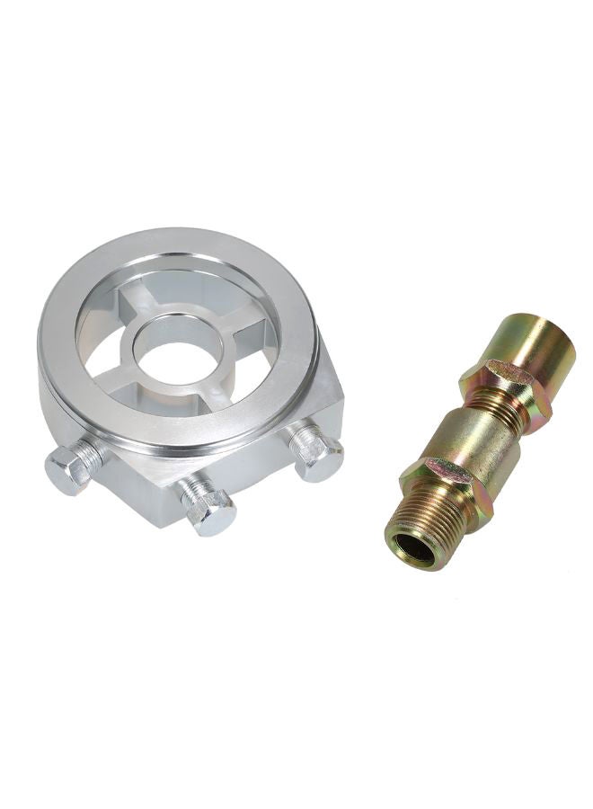 NIBEMINENT 2-Piece Universal Car Oil Filter Cooler Set 