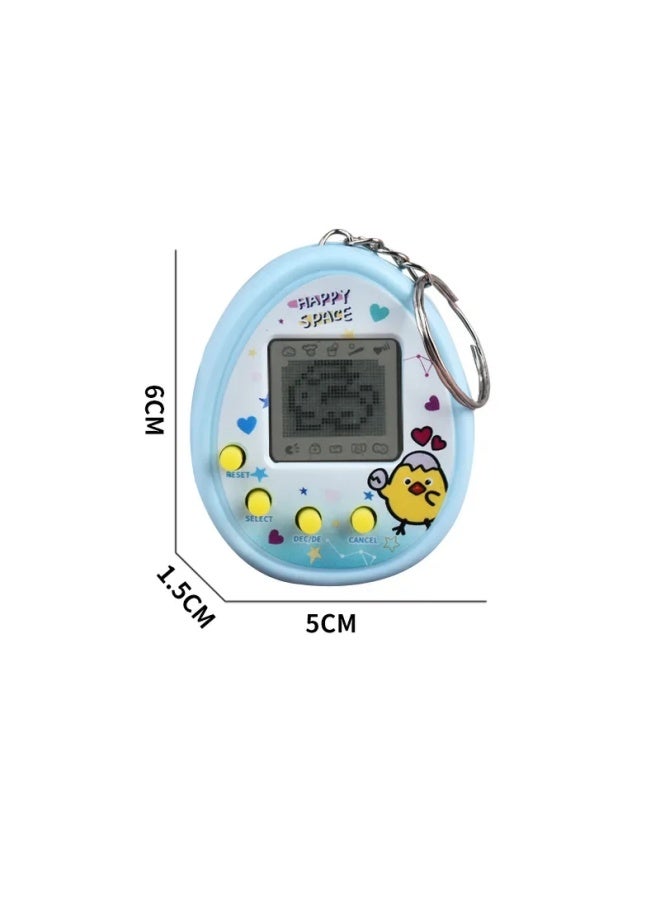 Mini Pet UV Virtual Electronic Game Console Keychain Children's Sound Toys Vintage Style Home Decorations Small Ornaments-Color:Pet Machine Powder (chicken)  - Image 5