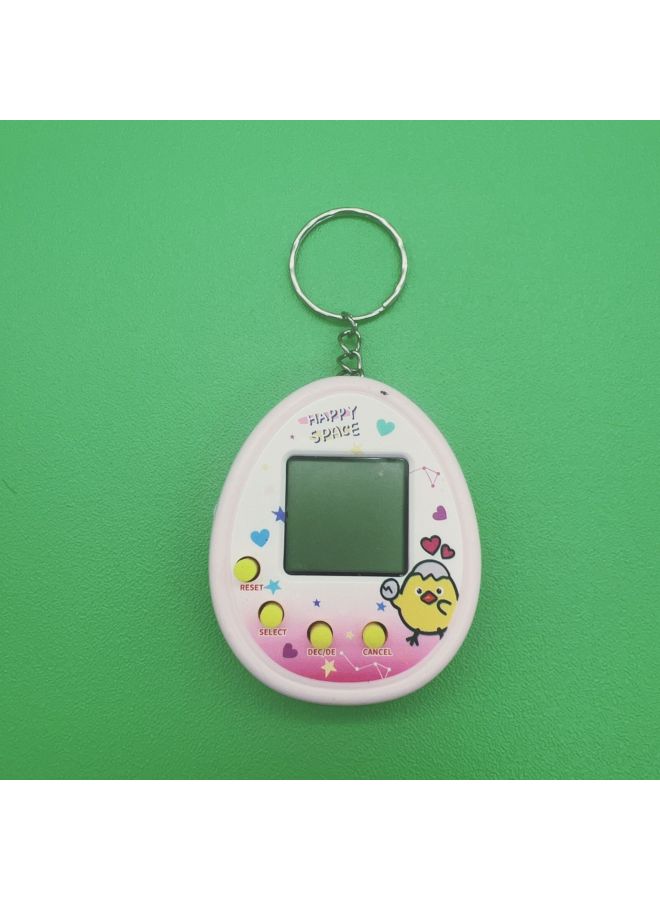 Mini Pet UV Virtual Electronic Game Console Keychain Children's Sound Toys Vintage Style Home Decorations Small Ornaments-Color:Pet Machine Powder (chicken)  - Image 1
