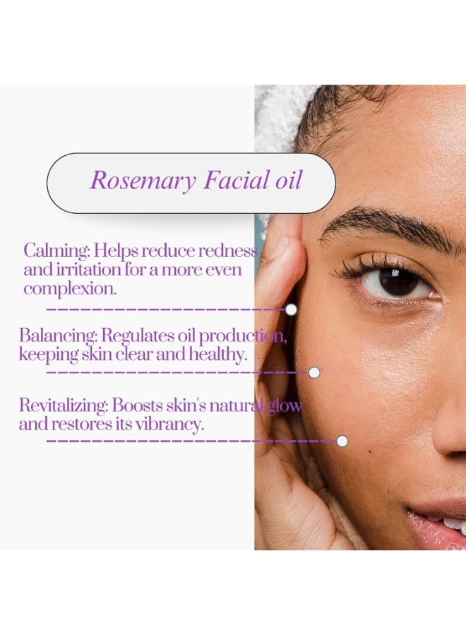 BBROSE Rosemary Vitamin A Retinol Facial Oil 20ml – Hydrating Anti Aging Pore Refining Formula - Image 3