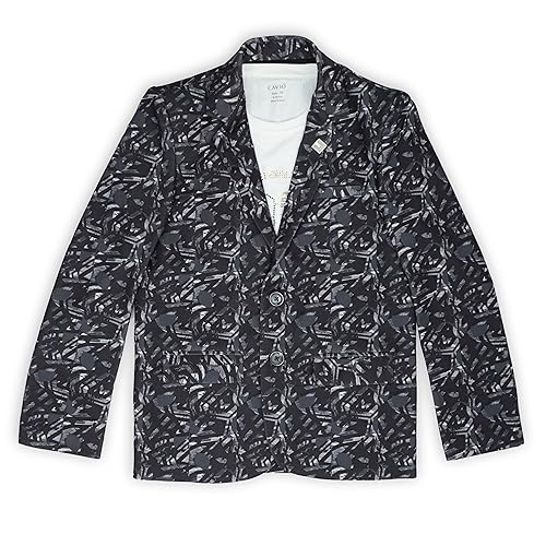 CAVIO Boys Printed Blazer and T-Shirt Grey - Image 1
