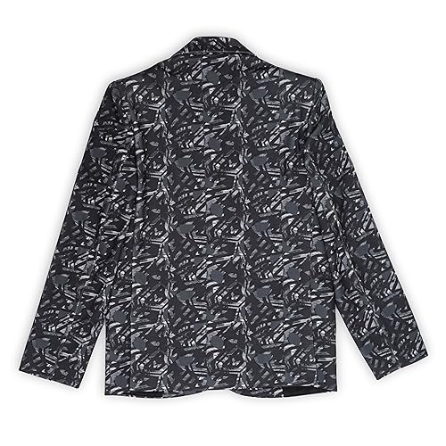 CAVIO Boys Printed Blazer and T-Shirt Grey - Image 4