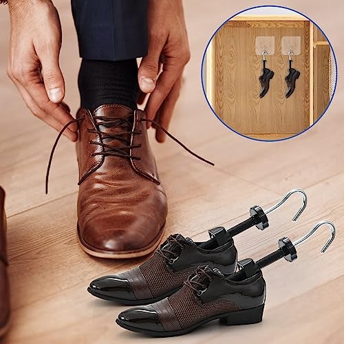 eachway Shoe Stretcher Shoe Widener Adjustable Width Length Wide Feet Shoe for Men Women（L for Men's Size Us 10-13.5) Black - Image 5