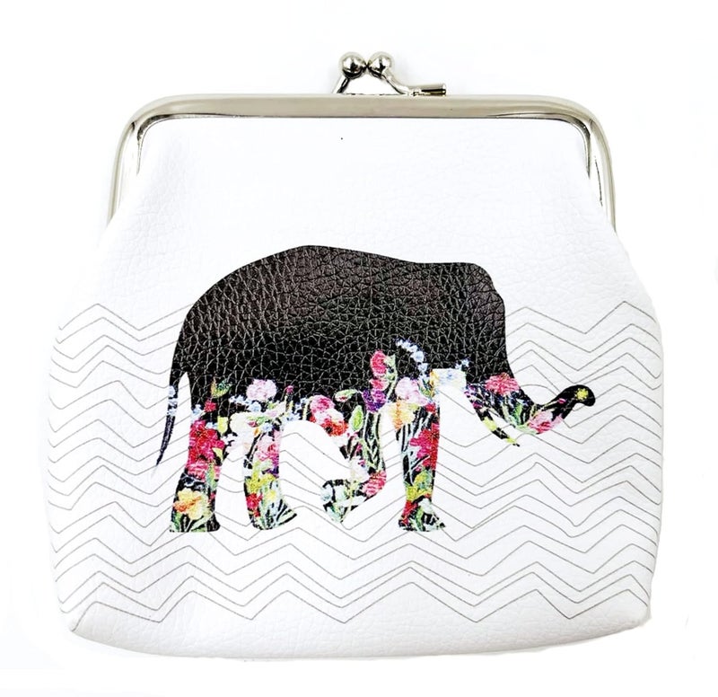Honmin ® Kiss Lock Purse for Women | Waterproof Portable Change Pouch | Cute Change Mini Purse Wallets for Cash, Coin, Key - Image 2