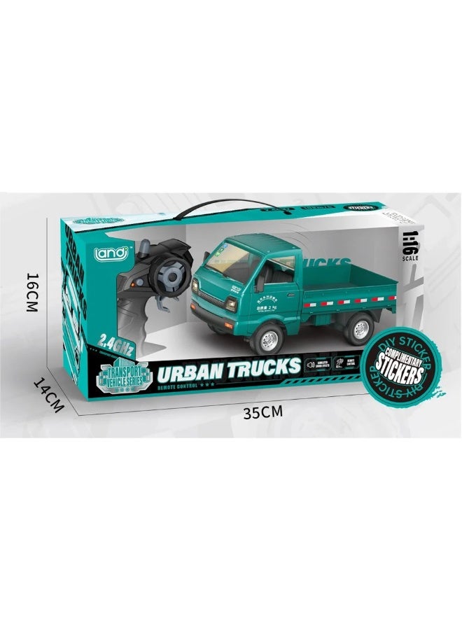 ستيم شاحنات ستيم الحضرية، تحكم عن بُعد بخمس طرق - سلسلة مركبات نقل صغيرة - ألوان متنوعة - مقياس 1:16 - تردد 2.4 جيجاهرتز - فتح يدوي للباب متعدد الألوان - Image 4