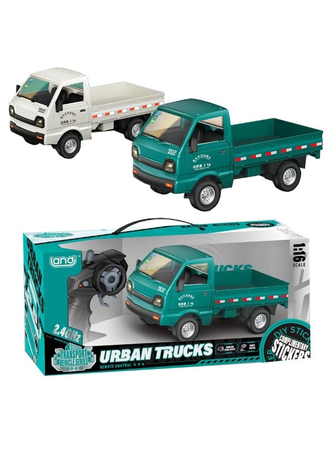 ستيم شاحنات ستيم الحضرية، تحكم عن بُعد بخمس طرق - سلسلة مركبات نقل صغيرة - ألوان متنوعة - مقياس 1:16 - تردد 2.4 جيجاهرتز - فتح يدوي للباب متعدد الألوان - Image 2