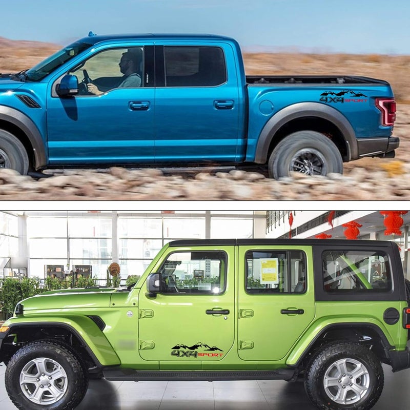 TOMALL 21.6'' Mountains 4x4 Sport Stickers for Vehicles - Image 5