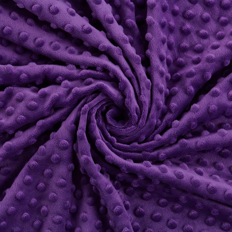 RelaxBlanket 60''x80'' Duvet Cover for Weighted Blanket | Premium Super Soft Minky Dot | Purple - Image 4