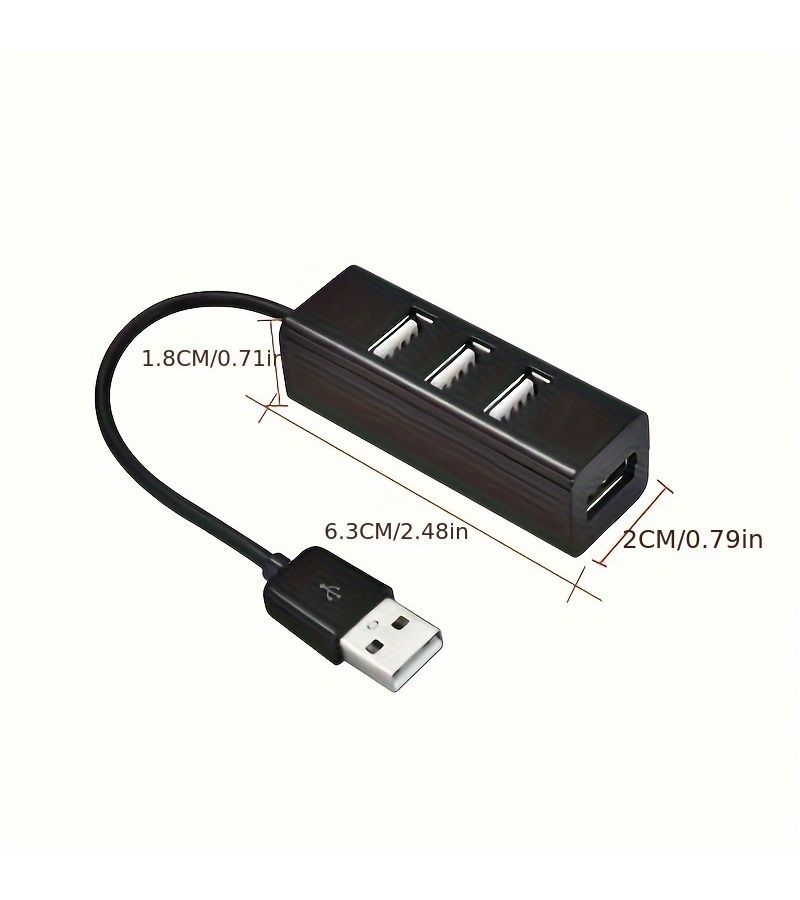 موزع USB أبيض ذو 4 منافذ مع مفتاح مستقل لكل منفذ совместимية عامة - Image 1