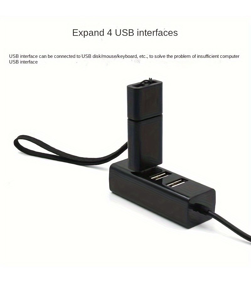 موزع USB أبيض ذو 4 منافذ مع مفتاح مستقل لكل منفذ совместимية عامة - Image 4