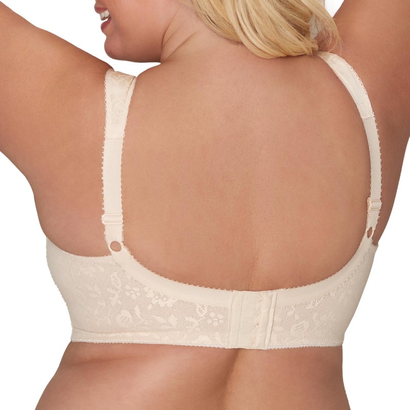 PLAYTEX Womens 18 Hour Comfort-strap Wireless Bra, Full-coverage With 4-way Trusupport, Single & 2-pack Bras, Natural Beige, 40DD US - Image 2