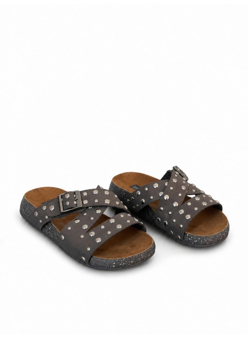 LIFESTYLISH Slipper Fabric Flat With Buckle SL-219 - Image 2