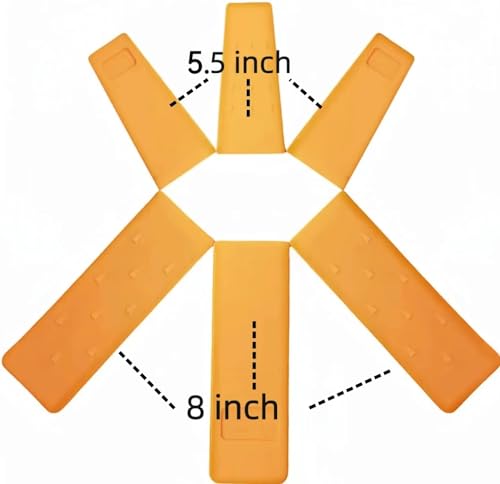 TIPU Felling Wedge for Safe Tree Cutting, 6 Pack: 8"(3-Pack)/5.5"(3-Pack), Tree Felling Wedge to Guide Trees Stabilize and Safely to Ground for Loggers and Fallers - Image 2