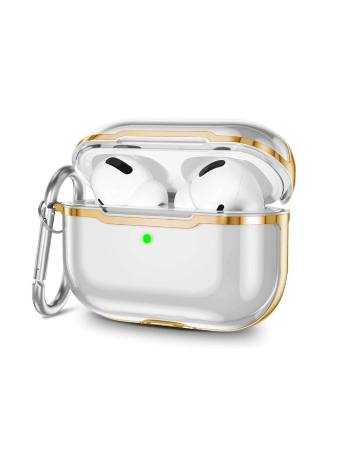 Generic - Fashion Transparent Plating Protective Case Cover for Apple AirPods Pro/Pro2 for Men Women - Image 1