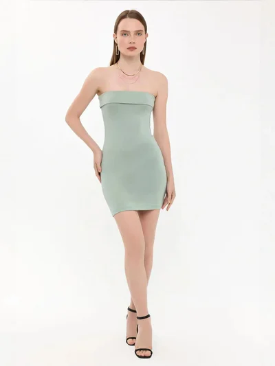 HICCUP Strapless Bodycon Mini Dress