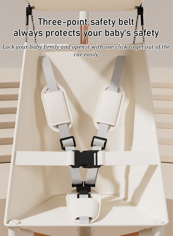 Stroller, Lightweight and Foldable, Excellent Shock Absorption, Large Sun Canopy and Seat, Visibility Stroller, One-Touch Fold, Stroller, Baby Transport - Image 3