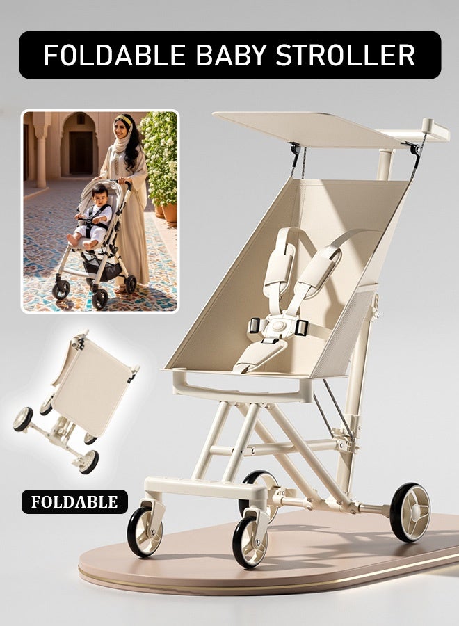 Stroller, Lightweight and Foldable, Excellent Shock Absorption, Large Sun Canopy and Seat, Visibility Stroller, One-Touch Fold, Stroller, Baby Transport - Image 1