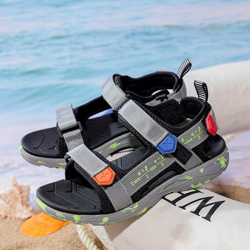 Boys' Sandals 2025 Summer Large Children'S Boys' Student Children'S Casual Non-Slip Beach Shoes Versatile Casual Shoes - Image 4