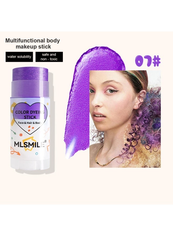 MLSMILE Temporary Hair Color Dye Stick, Washable Hair Chalk, Multifunctional Face & Body Makeup Crayon, Gentle Non-Toxic Formula for Party, Cosplay & Daily DIY Hairstyle - Image 1