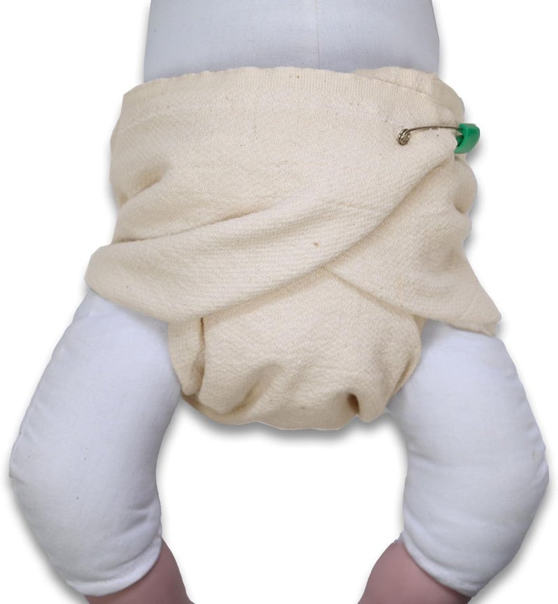 OsoCozy Unbleached Birdseye Flat Cloth Diapers 1 Dozen  275 x 305 Inches OneLayer Flat Cloth Baby Nappies Made of Soft Durable 100 Birdseye Weave Cotton - Image 5