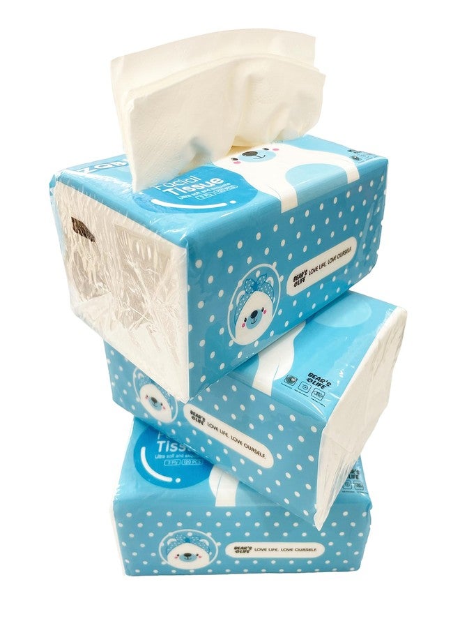 ZQBIEE Tissue (3 Ply, 120 sheets) | Pack of 3 | 100% Skin-safe Sleek Tissue for Car, Bathroom, Bedroom, Office | Car Tissue Paper - Image 3