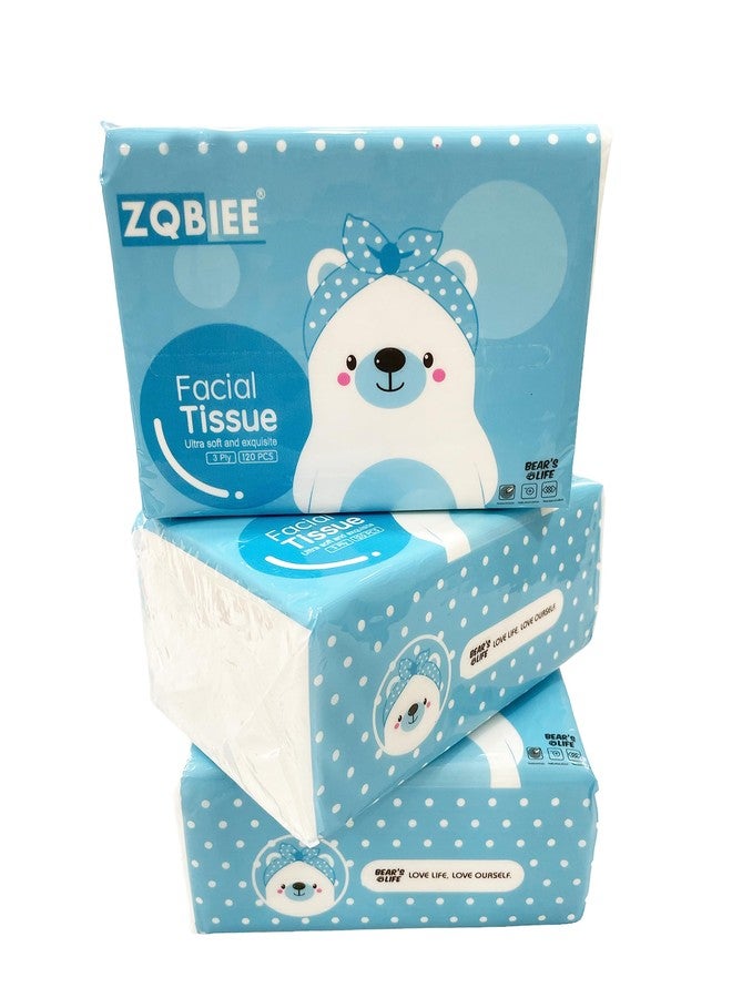 ZQBIEE Tissue (3 Ply, 120 sheets) | Pack of 3 | 100% Skin-safe Sleek Tissue for Car, Bathroom, Bedroom, Office | Car Tissue Paper - Image 5