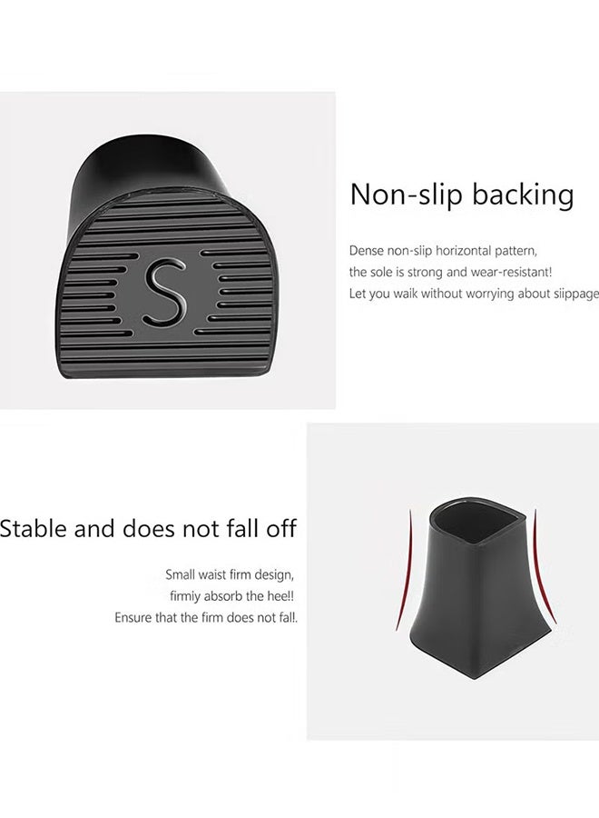 YJ High Heel Protectors 8 Pairs Heel Repair Caps Covers & Heel Stoppers 4 Sizes Heel Cover Perfect for Wedding, Grass, Gravel, Wetlands Outdoor Events (XXS,XS,S,M) - Image 3